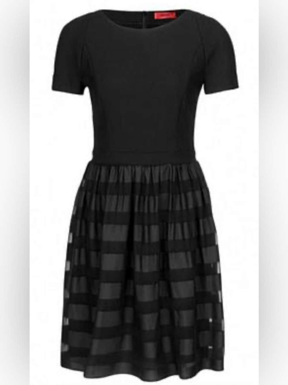 NWOT HUGO Black Midi Dress